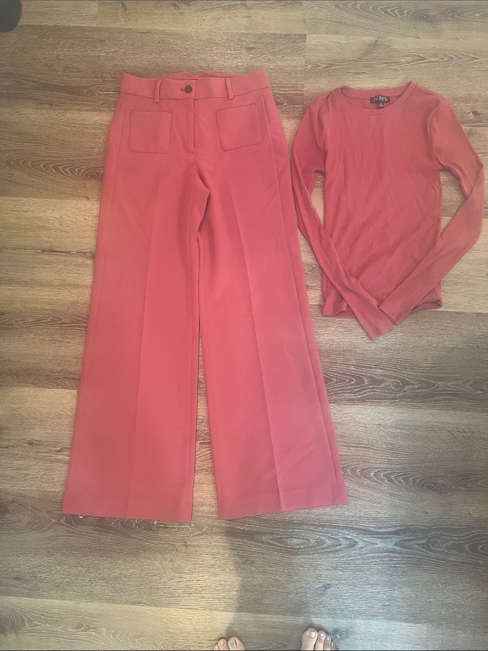 J. Crew Carolina Pant set in Brick